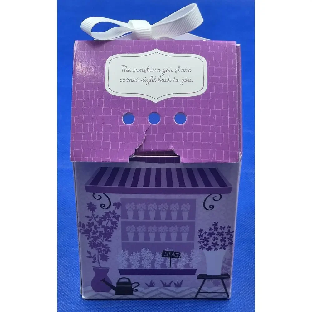 Hallmark A Day in the Garden Lilac Candle NEW